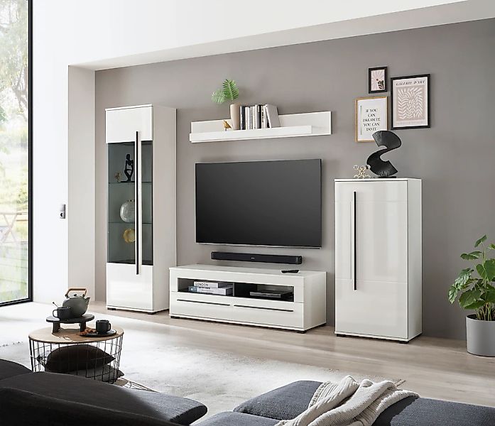 Home affaire Wohnwand "Cantara, moderne Anbauwand, Komplettset" Set, 4 Stk. günstig online kaufen