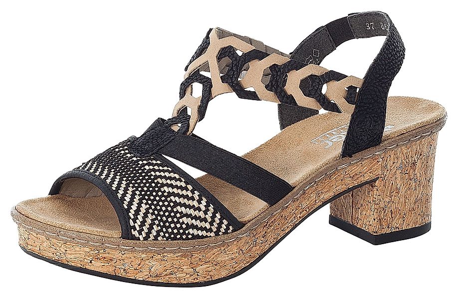 Rieker Sandalette, Sommerschuh, Sandale, Plateauabsatz, in günstig online kaufen
