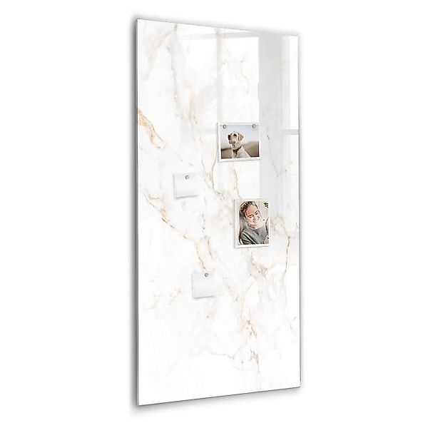 Tulup Magnettafel Beschreibbar Eleganter Marmor 60x120 cm Magnettafel Küche günstig online kaufen