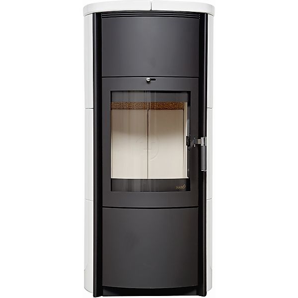 Hark Dauerbrand-Kaminofen Keno ECOplus Schwarz Keramik Cremeweiß 7kW Aut. E günstig online kaufen