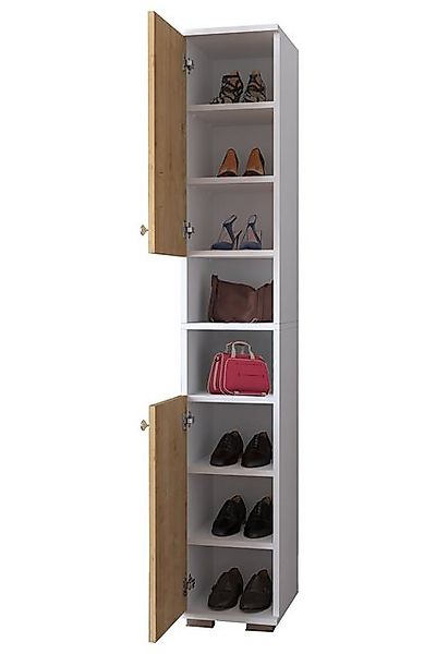 VCM Schuhschrank Holz schmaler Schuhschrank Dielenmöbel Gados M günstig online kaufen