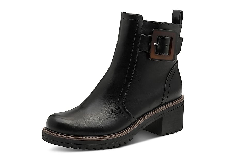 MARCO TOZZI Stiefelette, Blockabstz, Herbstboots in veganer Verarbeitung günstig online kaufen