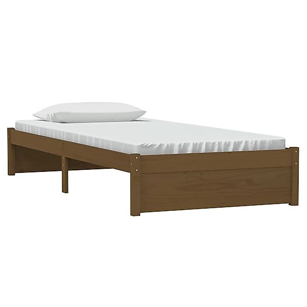 vidaXL Bett Massivholzbett Honigbraun 90x190 cm günstig online kaufen