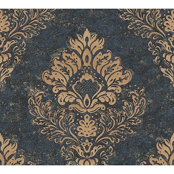 Metropolitan Stories II Vliestapete Ornament schwarz-gold FSC® günstig online kaufen