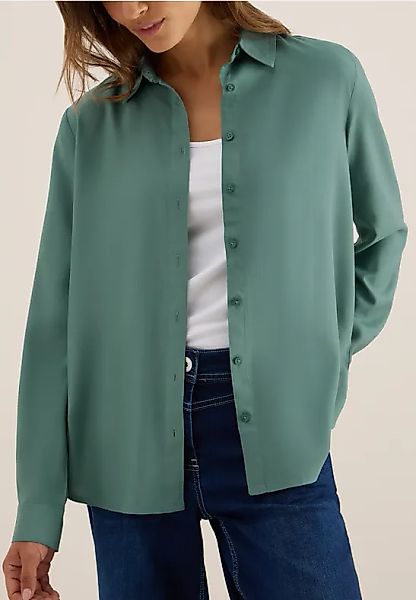 Hemdbluse in Unifarbe günstig online kaufen