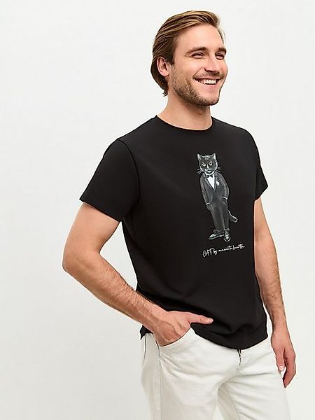 CAT by maniita lacitta Kurzarmshirt GROOM CAT (1-tlg) mit Katzen Motiv günstig online kaufen
