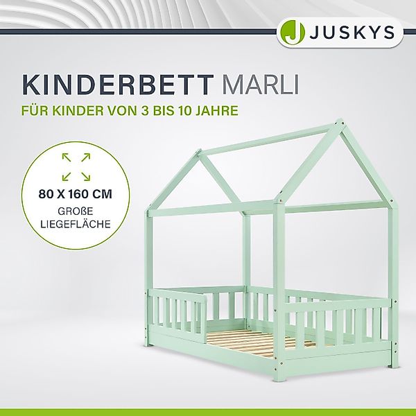 Juskys Kinderbett Marli, 80x160 cm, 3 günstig online kaufen