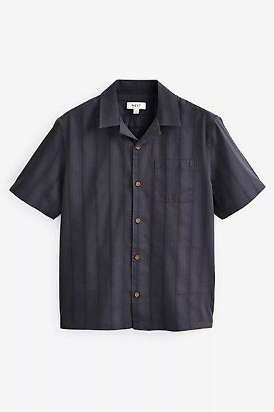 Next Kurzarmhemd Kurzärmeliges Seersucker-Hemd mit Streifen (1-tlg) günstig online kaufen