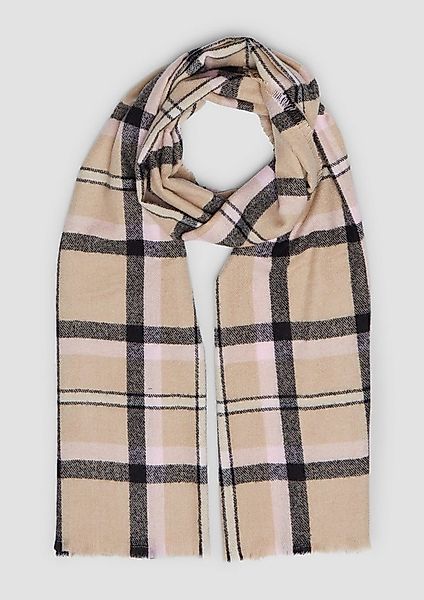 s.Oliver Schal Tuch, Dünner Schal mit Karo-Muster günstig online kaufen