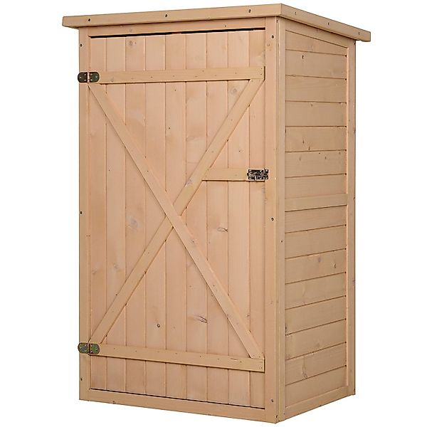 Outsunny Gerätehaus Gartenhaus, Geräteschuppen mit Regalböden, günstig online kaufen