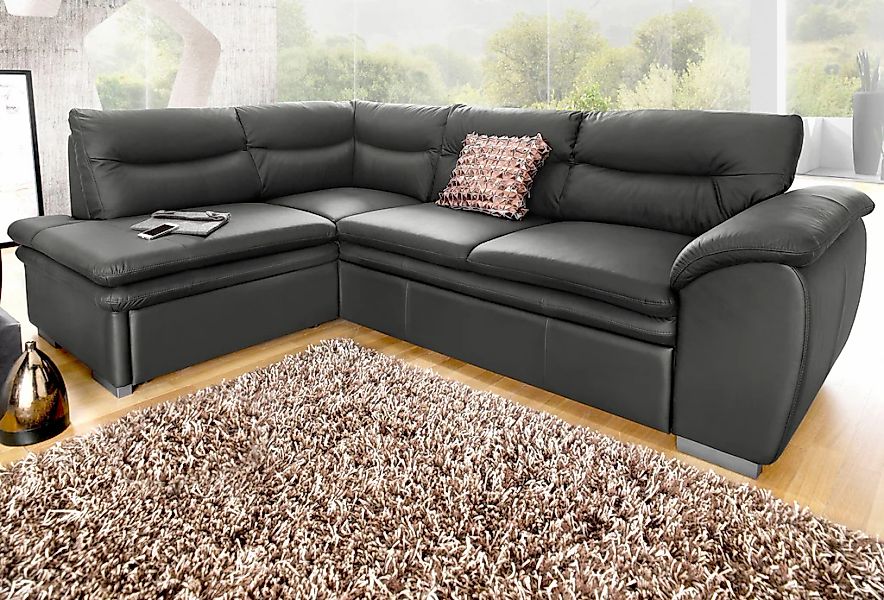 COTTA Ecksofa "Leandra L-Form", wahlweise mit Bettfunktion & Bettkasten günstig online kaufen