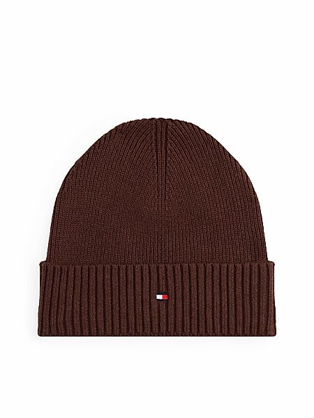 Tommy Hilfiger Strickmütze "TH FLAG PIMA COTTON BEANIE" Beanie mit Logostic günstig online kaufen