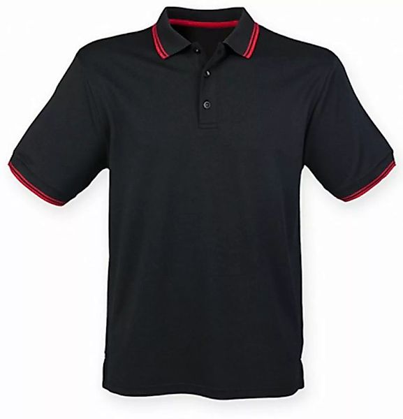 Henbury Poloshirt Herren Coolplus® Short Sleeved Tipped Polo Shirt günstig online kaufen