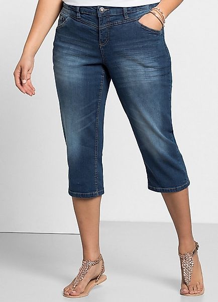 Sheego Jeansshorts 3/4-Jeans günstig online kaufen