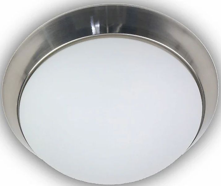 niermann Deckenleuchte »Opal matt, Dekorring Nickel matt« E27 1 Stk. günstig online kaufen