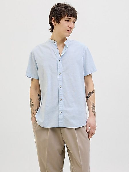 Jack & Jones Kurzarmhemd JJESUMMER BAND SHIRT SS SN mit Bandkragen günstig online kaufen