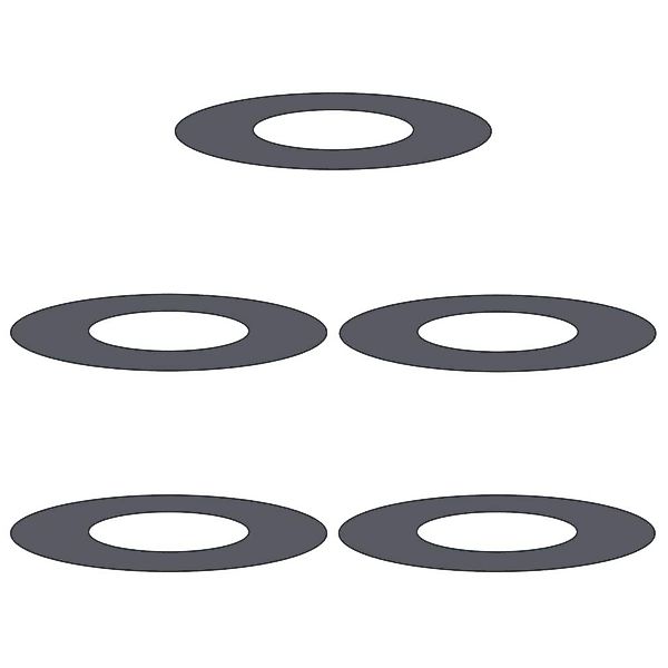 vidaXL Blumentopf Flache Baumringe 5 pcs günstig online kaufen