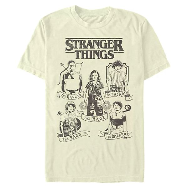 Netflix - Stranger Things - Gruppe DnD Classes - Männer T-Shirt günstig online kaufen