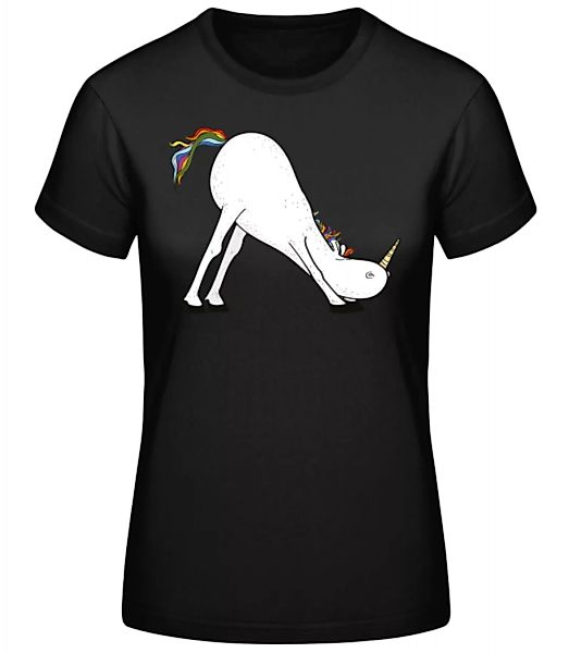 Yoga Einhorn Herabschauende Hund · Frauen Basic T-Shirt günstig online kaufen