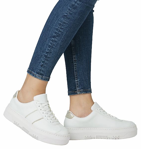 Rieker Plateausneaker, Schnürschuh, Halbschuh, Freizeitschuh mit gepolstert günstig online kaufen