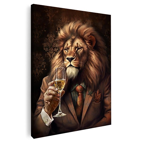 Artmazing Leinwandbild Sir Lion, XXL Leinwand günstig online kaufen