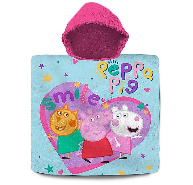 Kids Euroswan Badetuch Peppa Wutz - Badeponcho - tükis/pink - ca. 60 x 120 günstig online kaufen