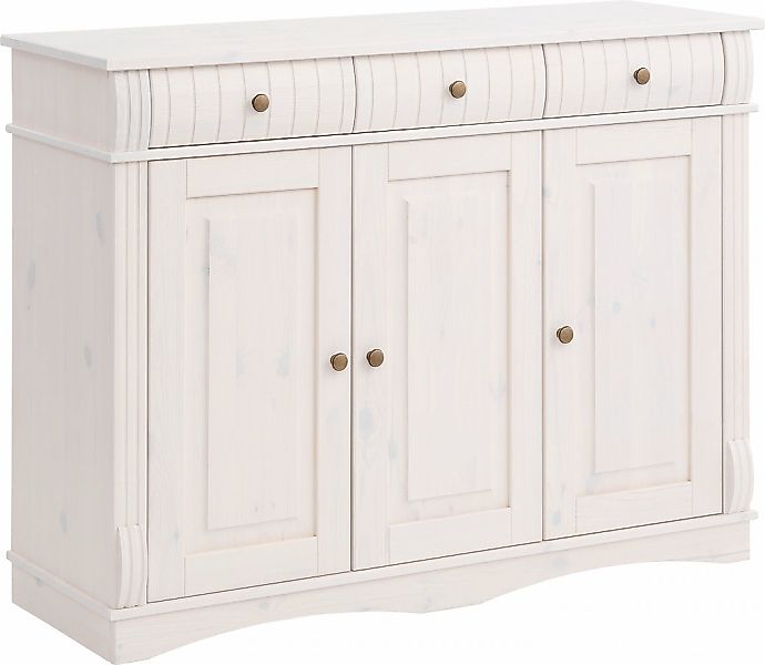 Home affaire Sideboard "Teresa", (Maße (B/T/H): 118/40/90 cm), Kommode, 3-t günstig online kaufen