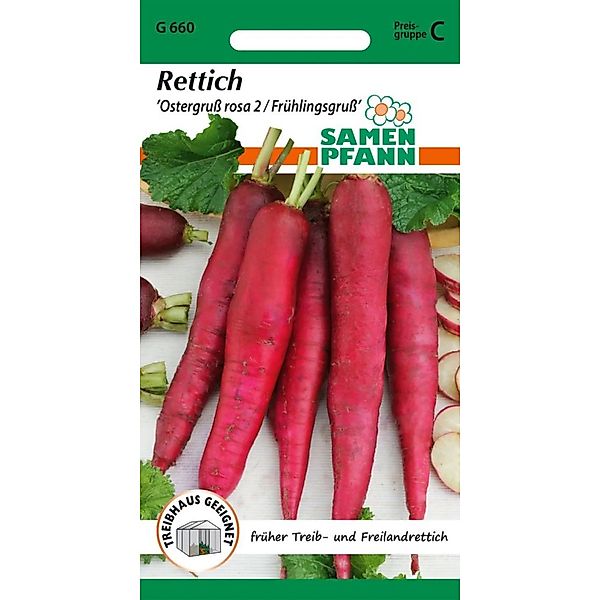 SAMEN PFANN Rettich Ostergruß Rosa 2 Frühlingsgruß günstig online kaufen