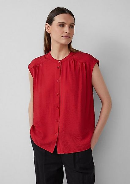 s.Oliver Blusentop Oversized Bluse aus Viskosemix Raffung günstig online kaufen