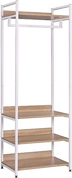 Woltu Kleiderständer, (1 St), Offener, mit Schuhregal, Holz und Stahl günstig online kaufen