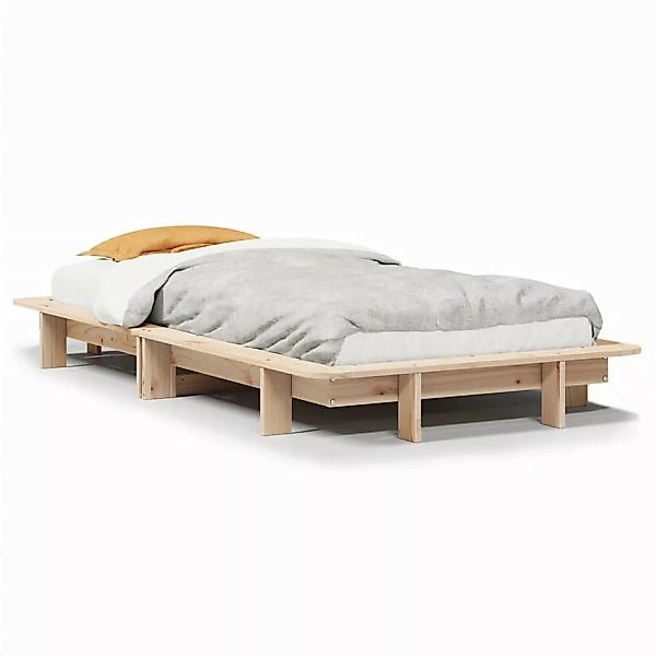 vidaXL Bett Massivholzbett ohne Matratze 75x190 günstig online kaufen