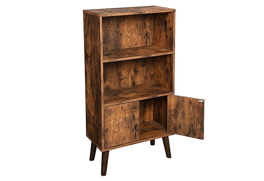 VASAGLE Bücherregal Standregal, mit 2 Ablagen und Schranktüren günstig online kaufen