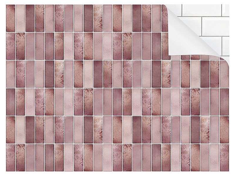Bilderdepot24 Badrückwand rosa fugenlose Wandverkleidung Bad günstig online kaufen