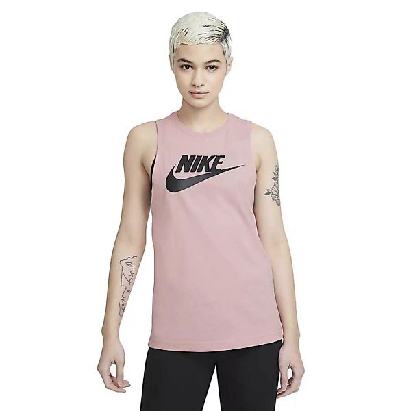 Nike Sportswear Muscle Ärmelloses T-shirt XS Pink Glaze / Black günstig online kaufen