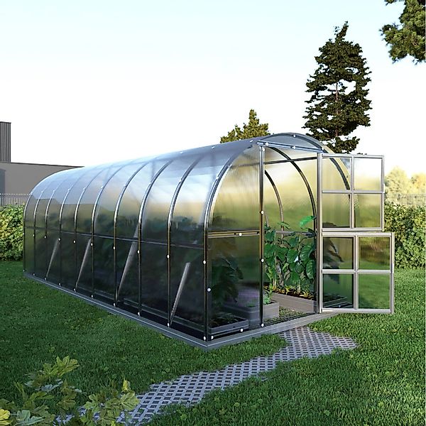 Klasika Greenhouses Arch KLASIKA Gewächshaus 18m², 3m x 6m mit 6 mm Polycar günstig online kaufen