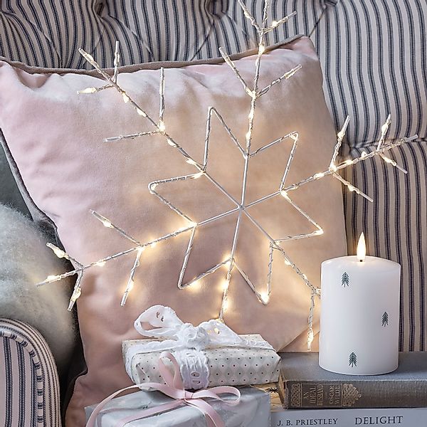 Lights4fun LED-Dekofigur Osby LED Schneeflocke Fensterdeko günstig online kaufen