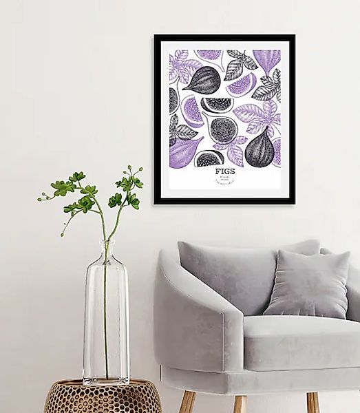 queence Bild »Figs«, Obst-Obst Bilder-Essen-Lebensmittel-Kunst-Abstrakt-Fig günstig online kaufen