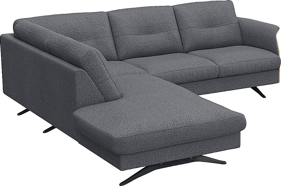 FLEXLUX Ecksofa »Glow, super bequem durch hochwertigem Sitzaufbau mit Feder günstig online kaufen
