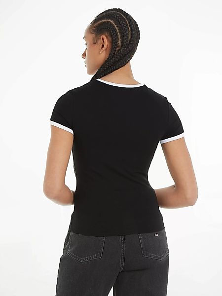 Tommy Jeans T-Shirt TJW SLIM SIGNATURE TEE SS mit Rundhalsausschnitt günstig online kaufen