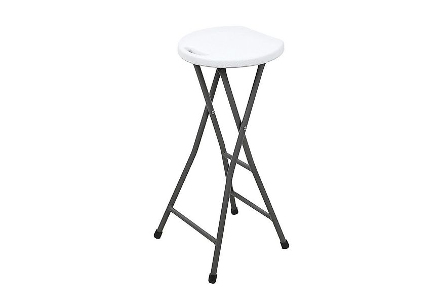 Spetebo Hocker klappbar mit Metall Gestell Belastbarkeit 100 kg (Sitz / Bar günstig online kaufen