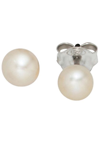 JOBO Perlenohrringe, 925 Silber mit Süßwasser-Zuchtperlen günstig online kaufen