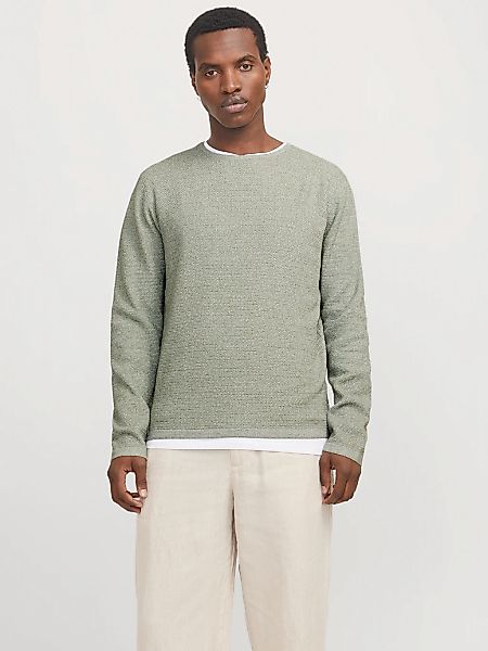 Jack & Jones Rundhalspullover "JJEGEORGE KNIT CREW NECK NOOS" mit Strick Op günstig online kaufen