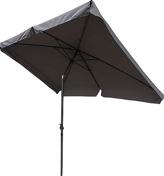 Pure Home & Garden Sonnenschirm Sunny 200 x 300 cm anthrazit Balkonschirm K günstig online kaufen