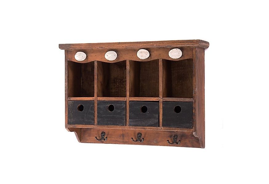 DESIGN DELIGHTS Wandregal VINTAGE WANDREGAL "LUNA", Altholz massiv, 60 cm, günstig online kaufen