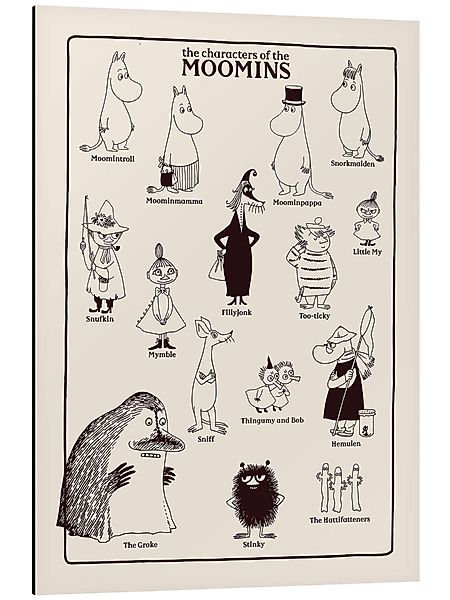 Posterlounge Poster Moomin, The characters of günstig online kaufen