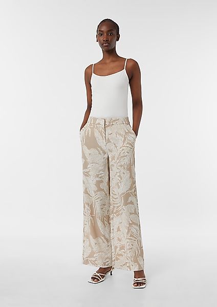 Comma Stoffhose Marlenehose aus Crêpe mit günstig online kaufen