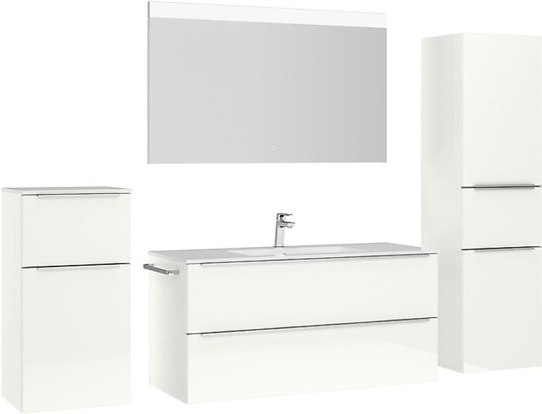 nobilia® Badmöbel-Set »Levere« vormontiert, mit Soft-Close, 4 Stk. tlg. Hoc günstig online kaufen