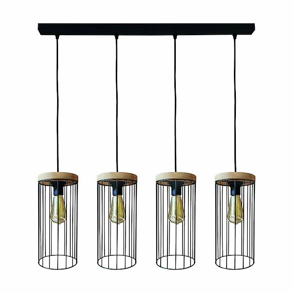 BRITOP LIGHTING Pendelleuchte »TIMEO WOOD MAX«, Leuchtmittel E27   ohne Leu günstig online kaufen