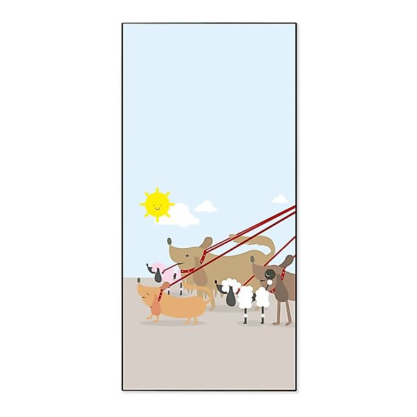 Banjado Magnettafel 37x78cm Magnetwand  Schwarz Aus Metall Magnetpinnwand P günstig online kaufen