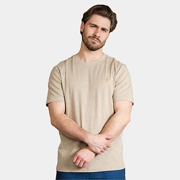 Farah  T-Shirt Danny reg ss tee - hazelnut marl günstig online kaufen